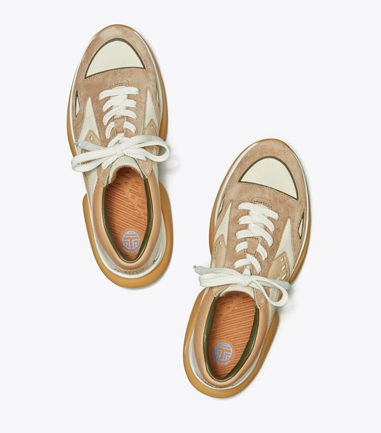 Tory Sport designer sneakers Bubble Sneaker in Cerbiatto/Ivory Pearl/Gazelle overhead