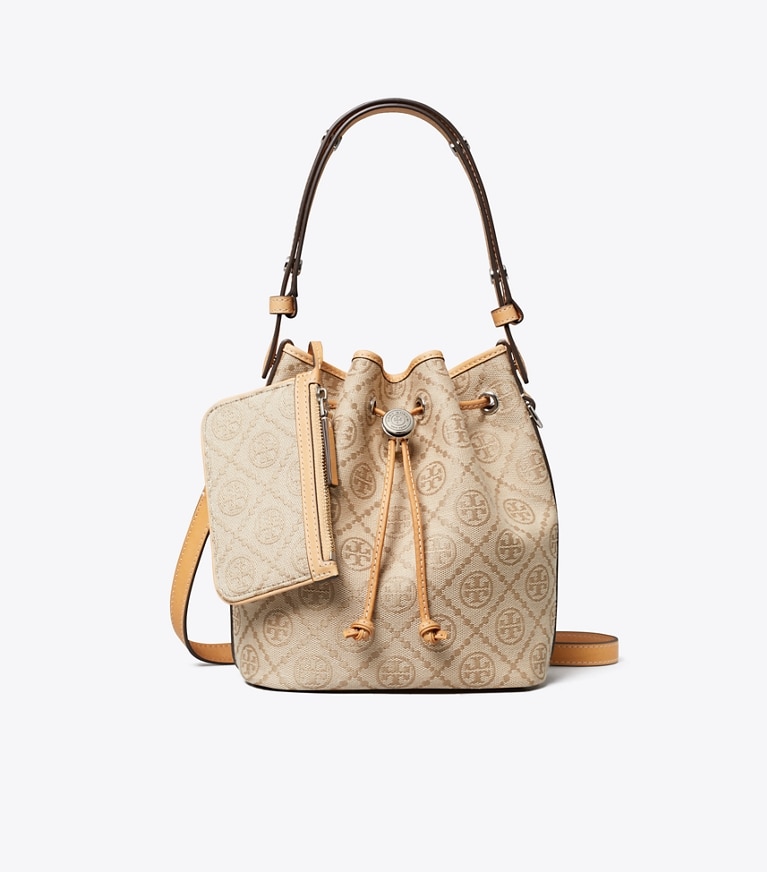 Tory Burch designer crossbody bags Bucket Bag mit T-Monogramm in Flax additional