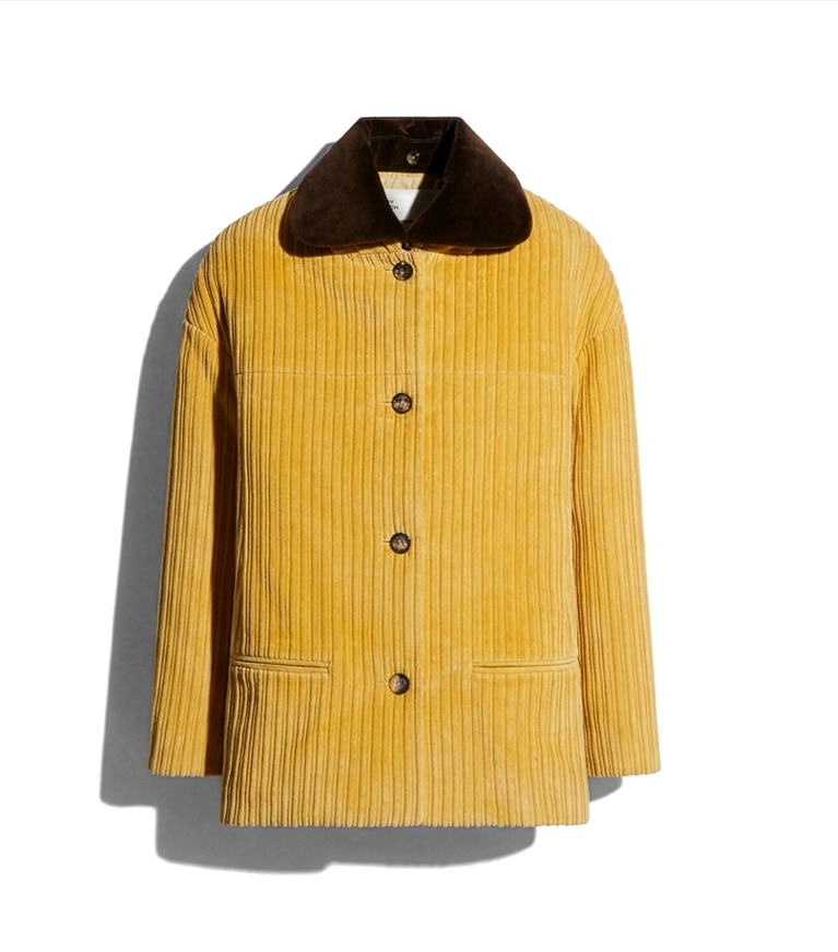 Tory Burch designer jackets Buddy Corduroy Jacket in Cornmeal additional