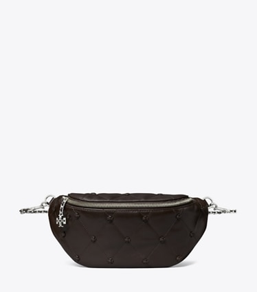 Tory Burch designer belt bags Bunny Knot Belt Bag in Cocoa front
