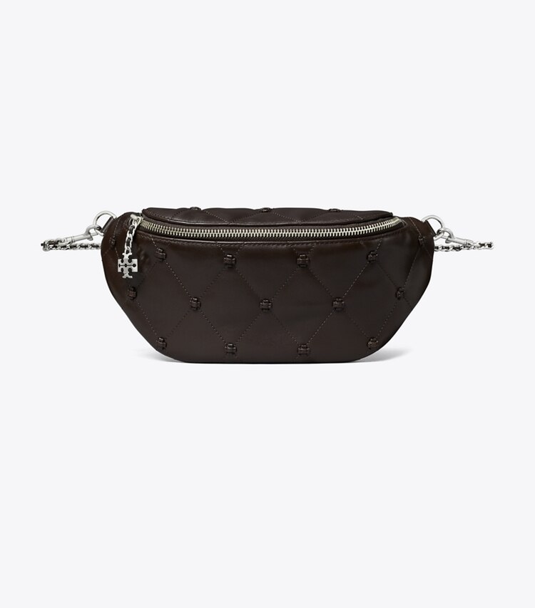 Tory Burch designer belt bags Bunny Knot Belt Bag in Cocoa front