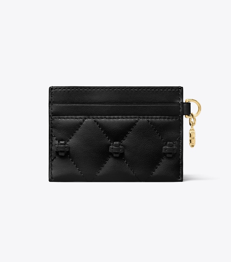 Tory Burch designer card cases Bunny Knot Card Case in Black back