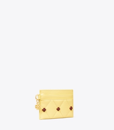 Tory Burch designer カードケース バニーノット カードケース in Beeswax angle