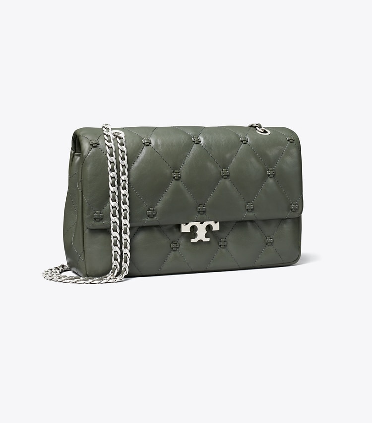 Tory Burch designer shoulder bags Bunny Knot Shoulder Bag in Obsidian angle