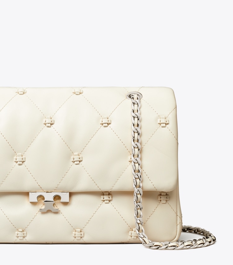 Tory Burch designer shoulder bags Bunny Knot Shoulder Bag in Light Cream detail