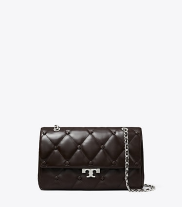 Tory Burch designer shoulder bags Bunny Knot Shoulder Bag in Cocoa front