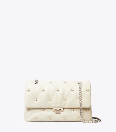 Tory Burch designer shoulder bags Bunny Knot Shoulder Bag in Light Cream front