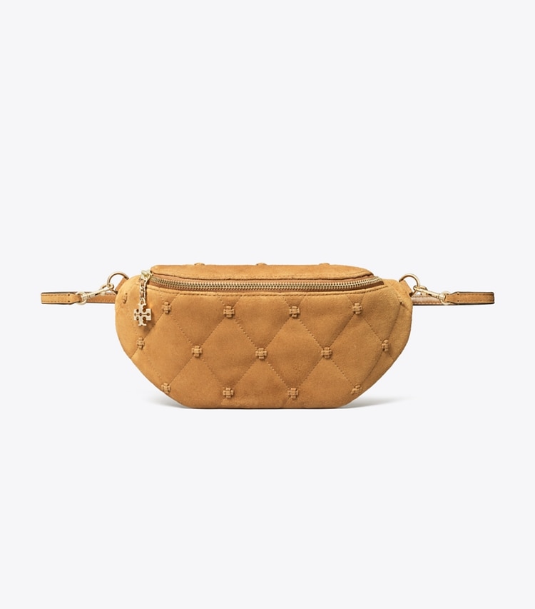 Tory Burch designer belt bags Bunny Knot Suede Belt Bag in Toffee additional