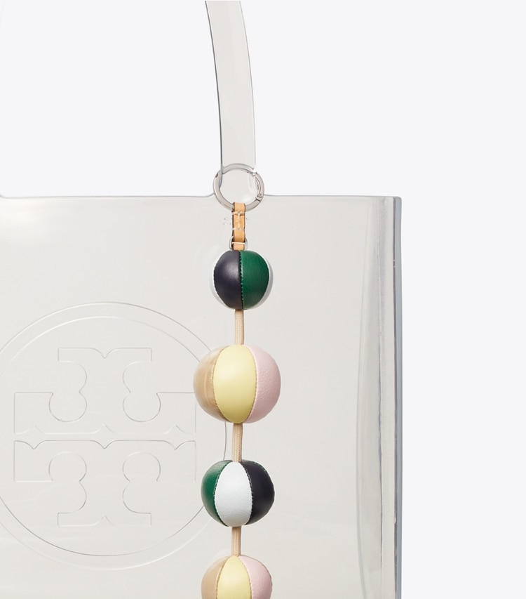 Tory Burch designer bag charms & key rings Buoy Bag Charm in Multi detail