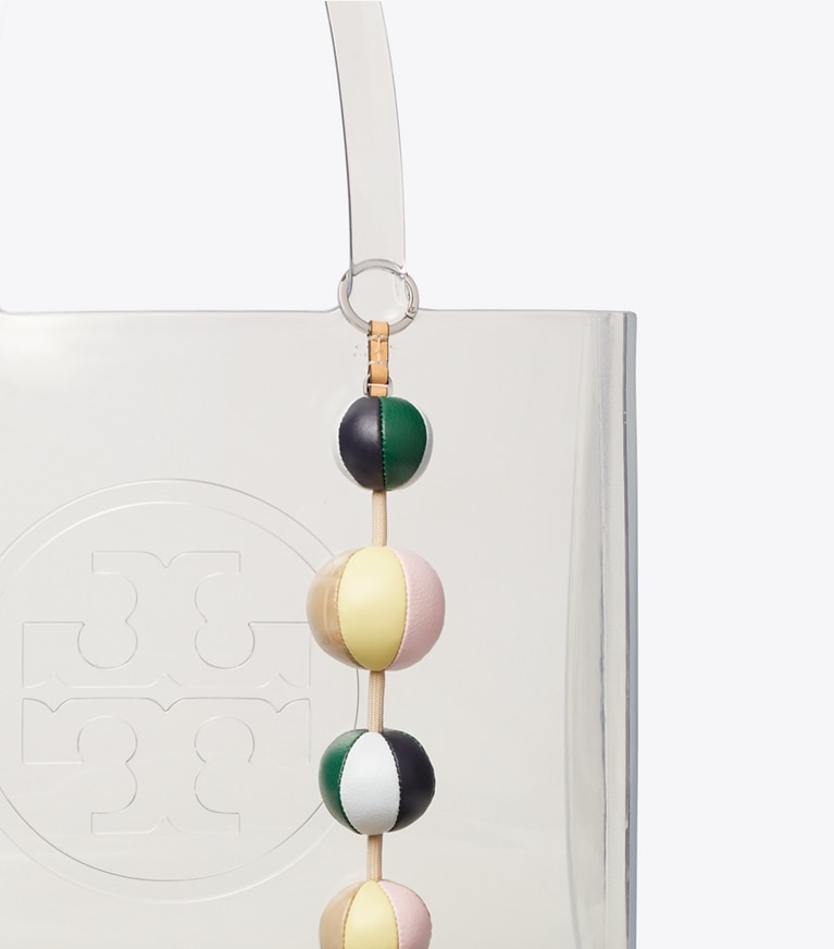 Tory Burch designer bag charms & key rings Buoy Bag Charm in Multi detail