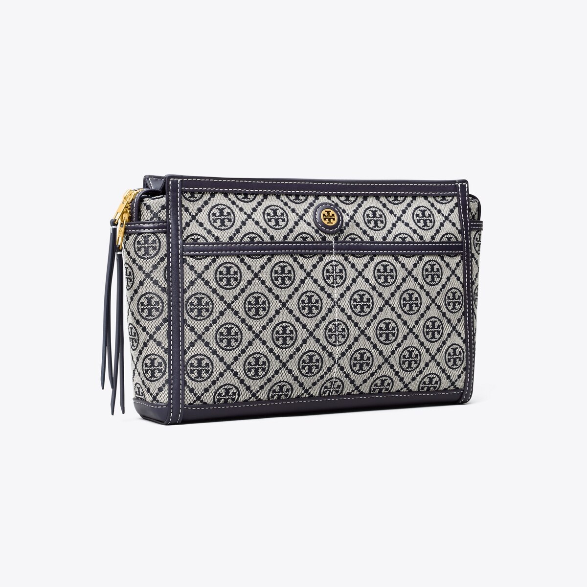 DONNA TORY BURCH BORSA DA VIAGGIO NERA IN TESSUTO