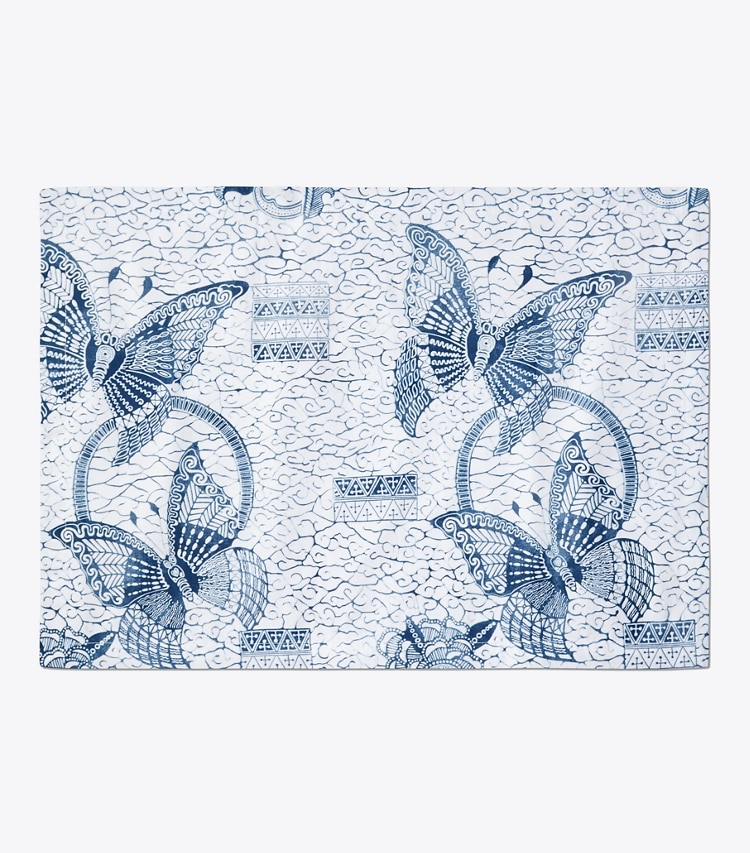 Tory Burch designer linens Butterfly Batik Placemat, Set of 4 in Multi front