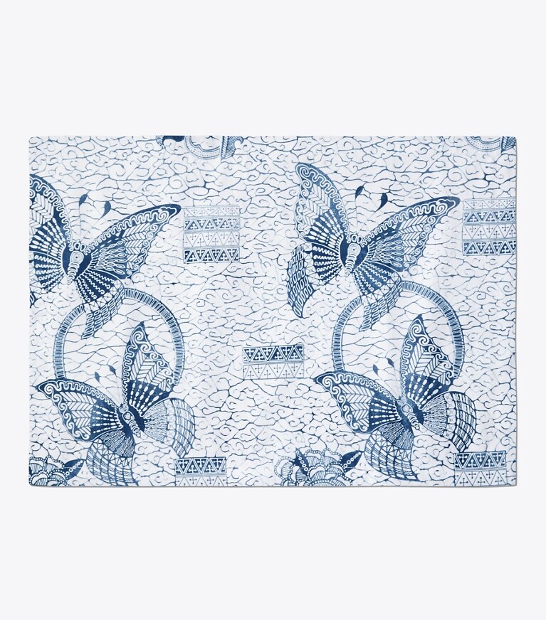 Tory Burch designer linens Butterfly Batik Placemat, Set of 4 in Multi front