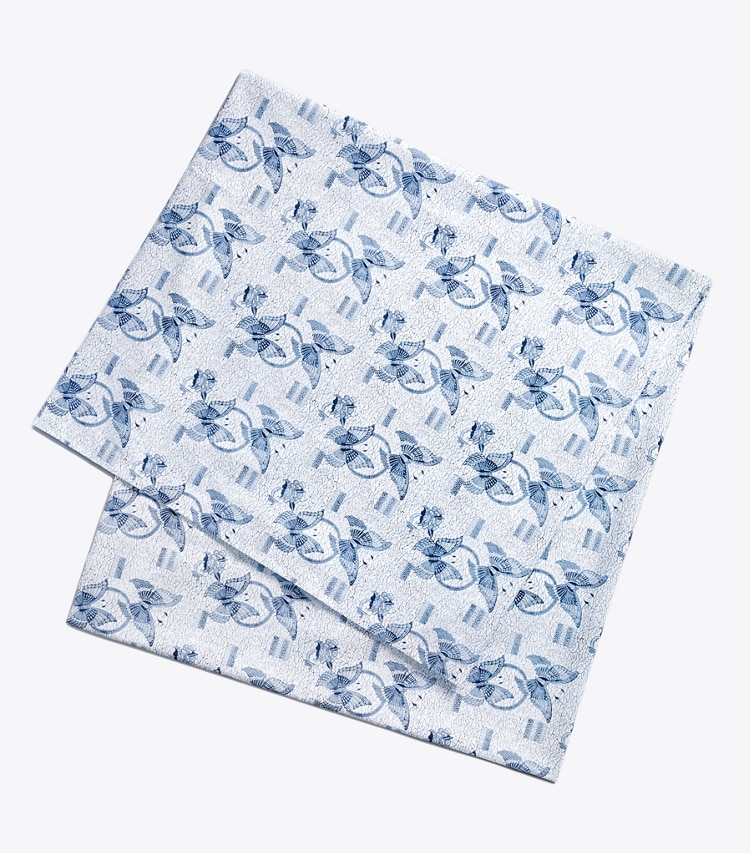 Tory Burch designer linens Butterfly Batik Square Tablecloth, 70" X 70" in Multi front
