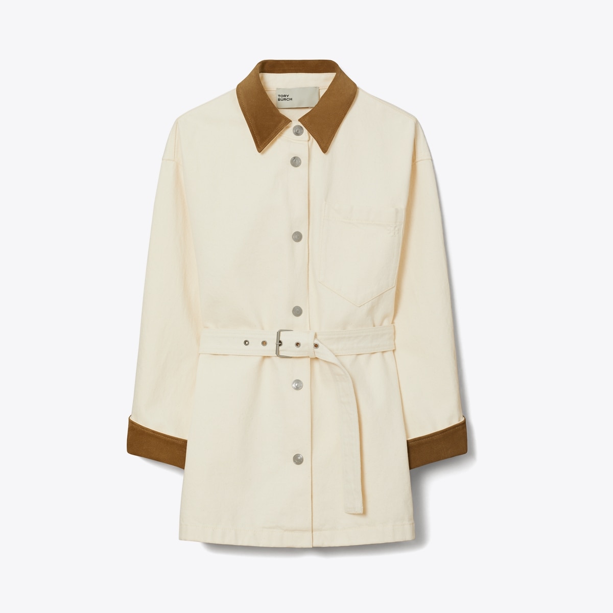 Button Down Denim Jacket: Women's Designer Jackets | Tory Burch