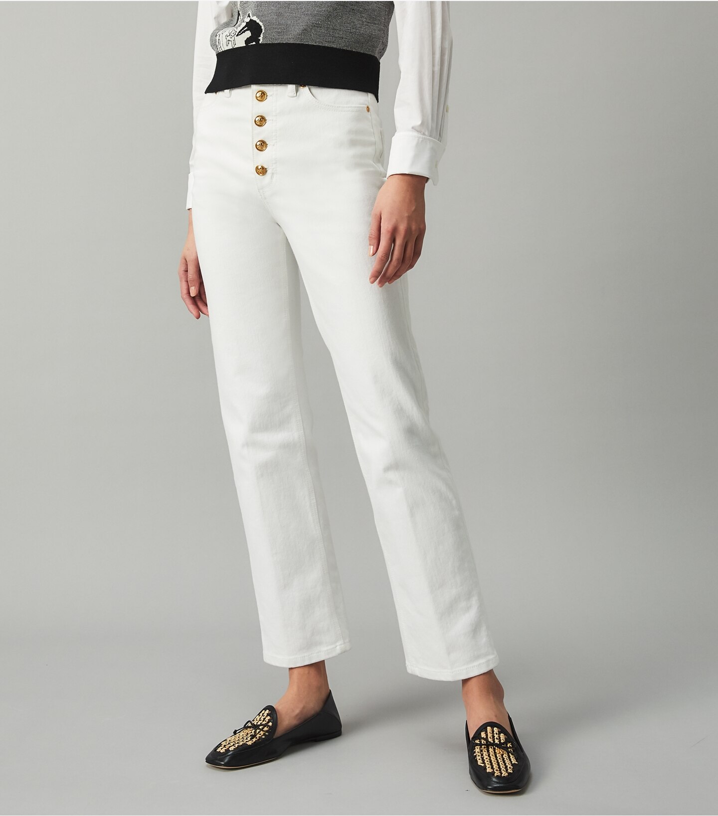 Button-Fly Denim Pant