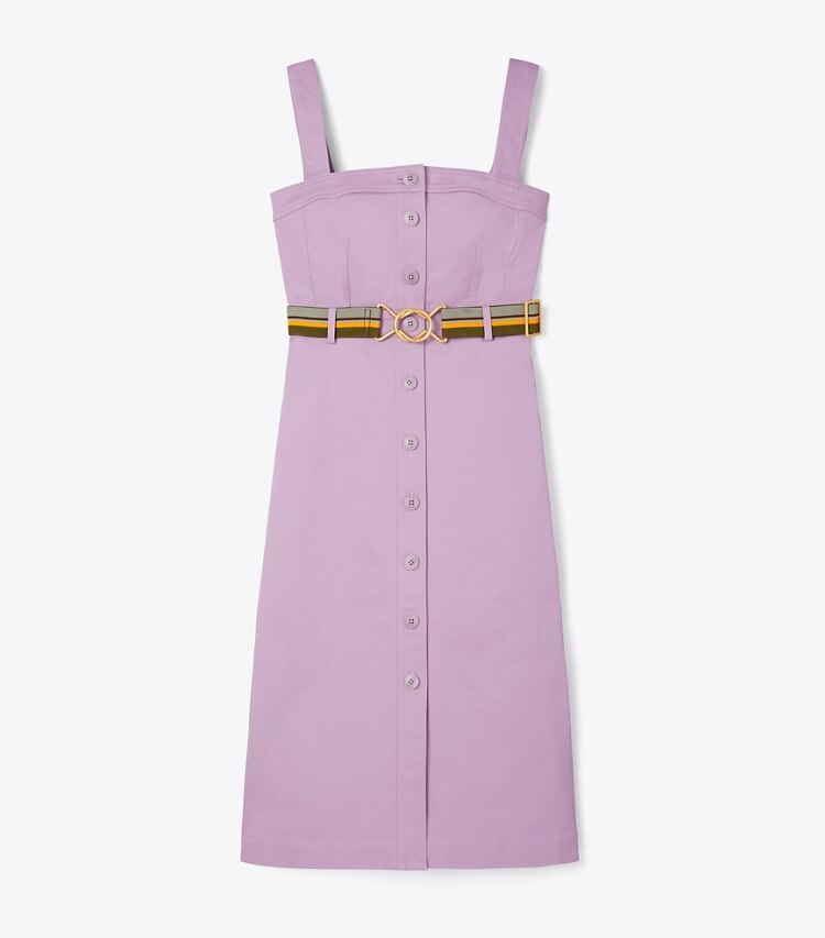 Tory Burch designer dresses Button Front Sundress in Spring Hydrangea front