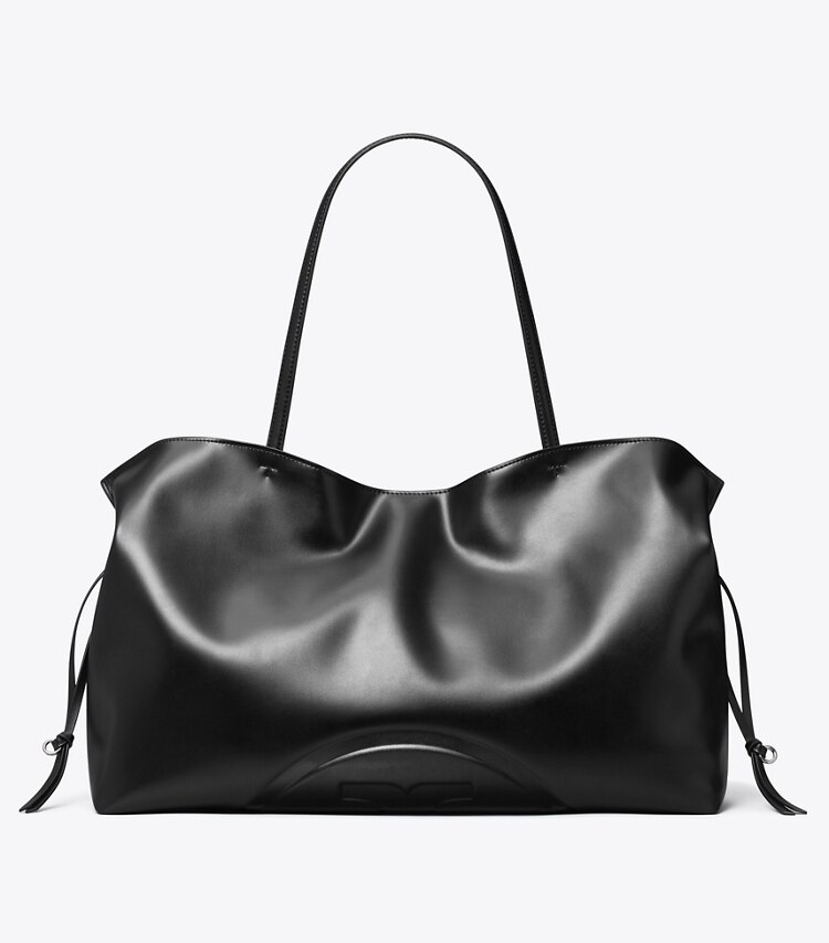 Tory Burch designer cabas Cabas à cordons de serrage Ella natuura™ in Black front