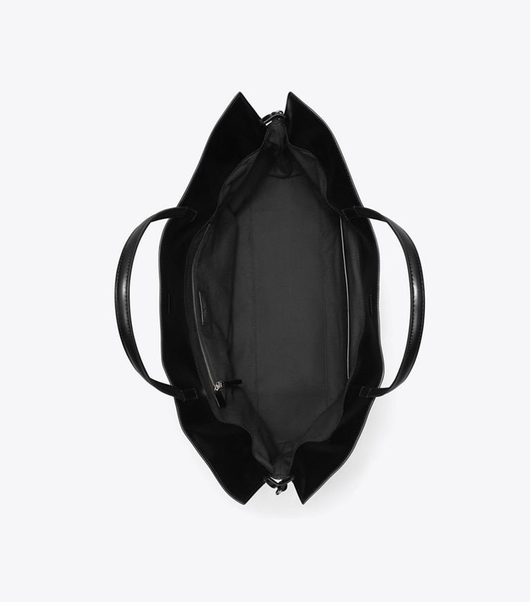 Tory Burch designer cabas Cabas à cordons de serrage Ella natuura™ in Black angle