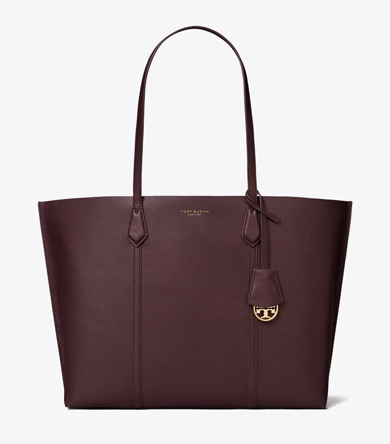 Tory Burch designer cabas Cabas à trois compartiments Perry in Deep Burgundy front