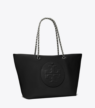 Tory Burch designer cabas Cabas Ella à chaînette in Black angle