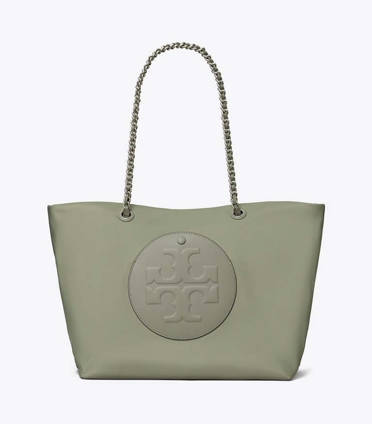 Tory Burch designer cabas Cabas Ella à chaînette in Stone angle