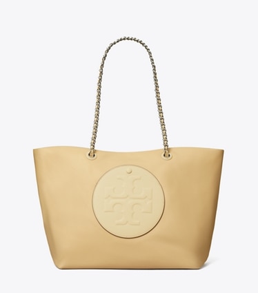 Tory Burch designer cabas Cabas Ella à chaînette in Praline front