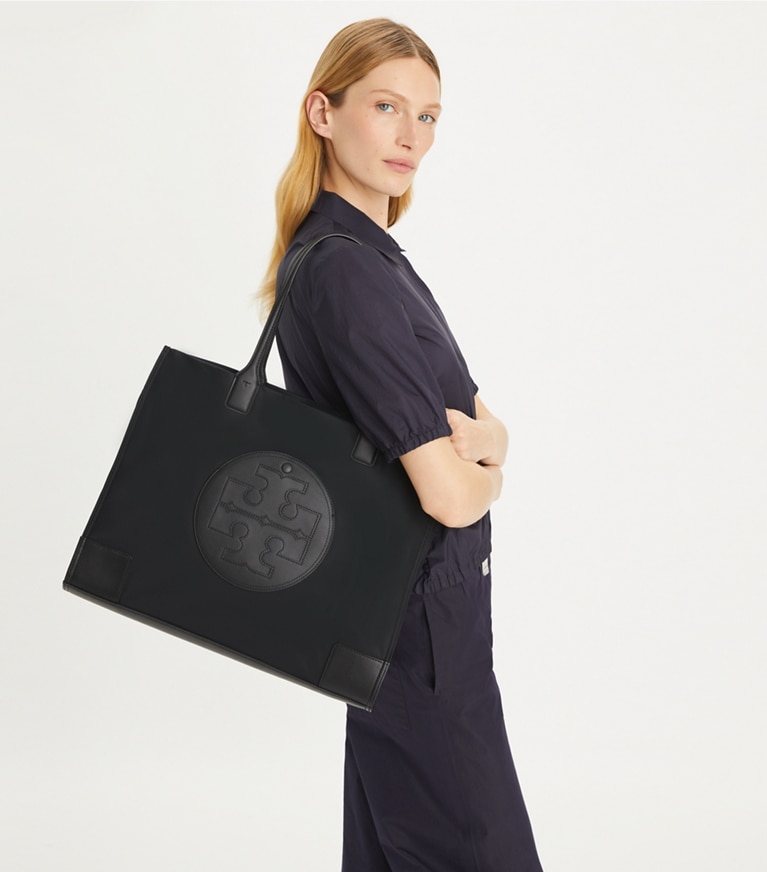 Tory Burch designer cabas Cabas Ella in Black angle