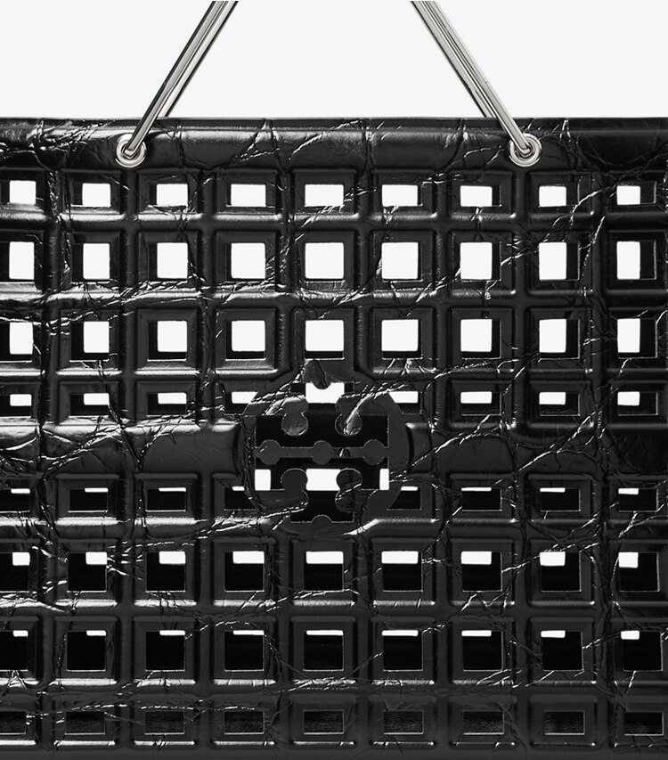 Tory Burch designer cabas Cabas Ella embossé effet croco in Black informations
