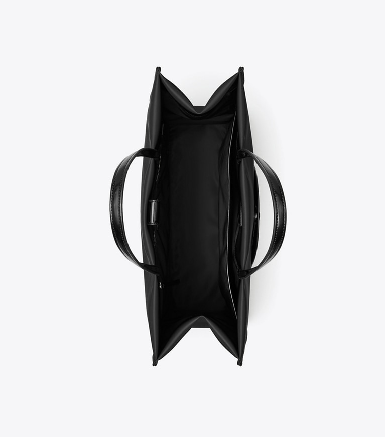Tory Burch designer cabas Cabas Ella en cuir verni in Black angle