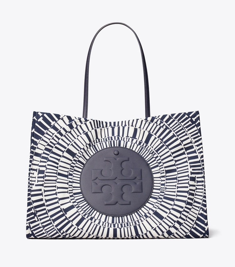 Tory Burch designer cabas Cabas Ella imprimé dans Navy Circle de face