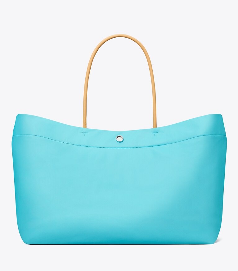 Tory Burch designer cabas Cabas Ella Twist in Soft Turquoise retour