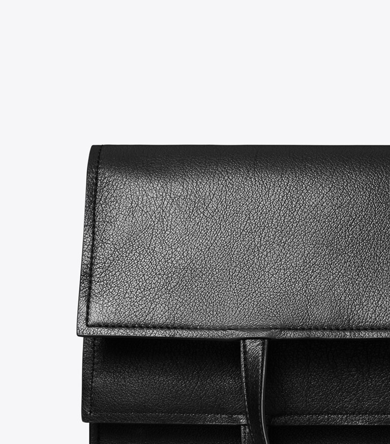 Tory Burch designer sacs porté épaule Cabas Lee Radziwill in Black angle