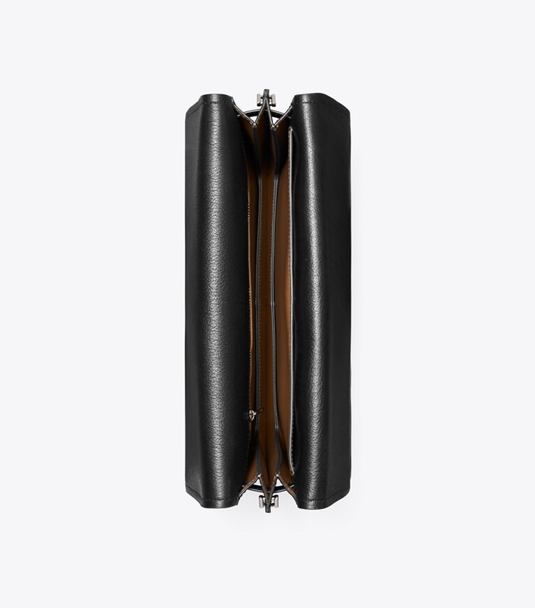 Tory Burch designer sacs porté épaule Cabas Lee Radziwill in Black angle
