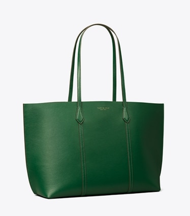 Tory Burch designer cabas Cabas Perry in Dark Kale angle