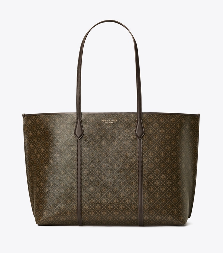 Tory Burch designer cabas Cabas Perry en toile enduite in French Press front