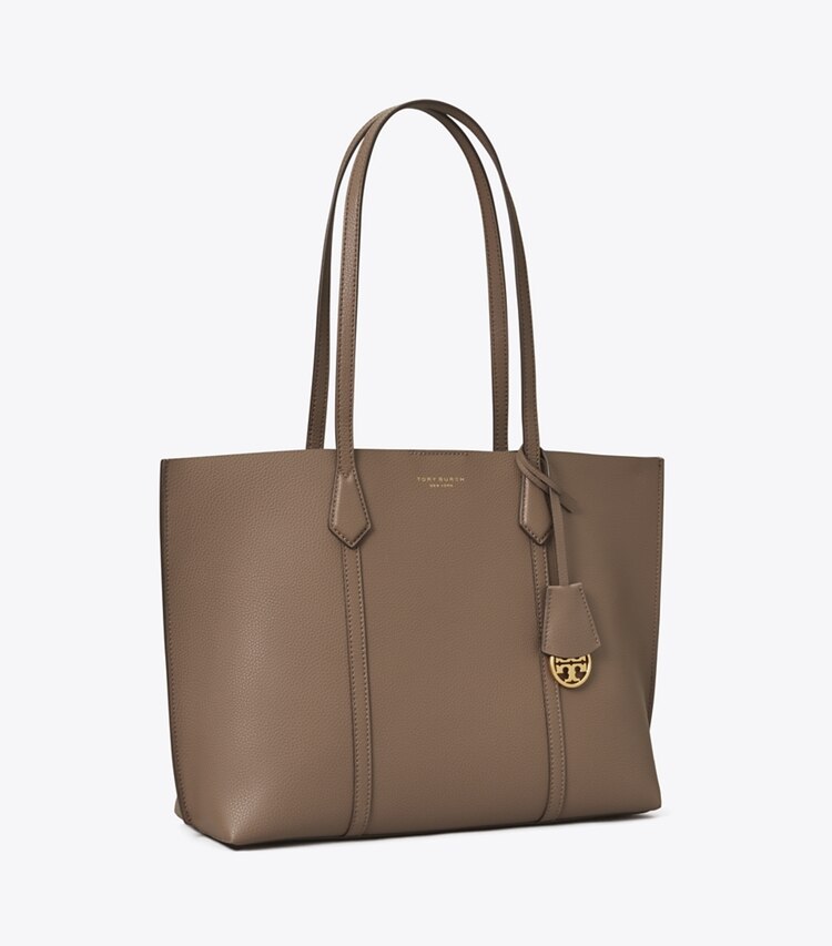 Tory Burch designer cabas Cabas Perry Medium in CLAM SHELL angle