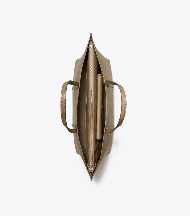 Tory Burch designer cabas Cabas Perry in Wild Mushroom angle