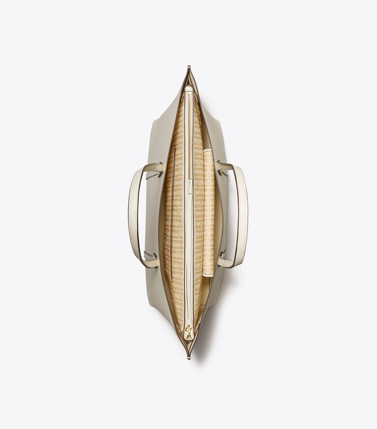 Tory Burch designer cabas Cabas Perry in Warm White angle