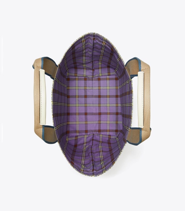 Tory Burch designer cabas Cabas réversible Ella dans ACID LEMON BASKET-WEAVE vue du dessus