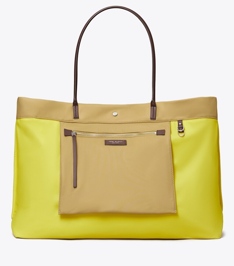 Tory Burch designer cabas Cabas réversible Ella Twist dans Wheat supplémentaire