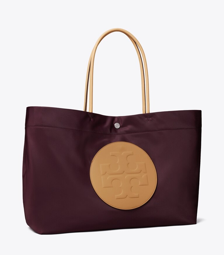 Tory Burch designer cabas Cabas réversible Ella Twist dans Dark Carmine angle