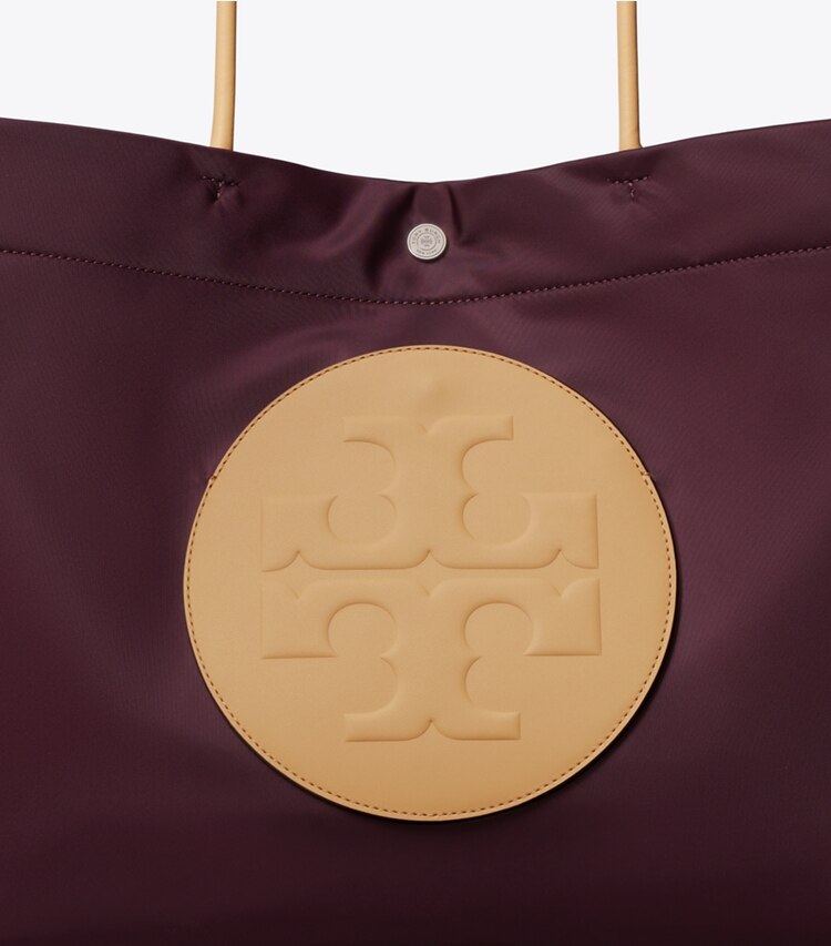 Tory Burch designer cabas Cabas réversible Ella Twist dans Dark Carmine détails