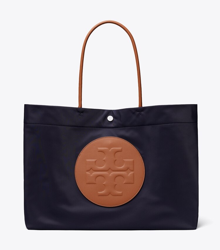 Tory Burch designer cabas Cabas réversible Ella Twist dans Navy de face