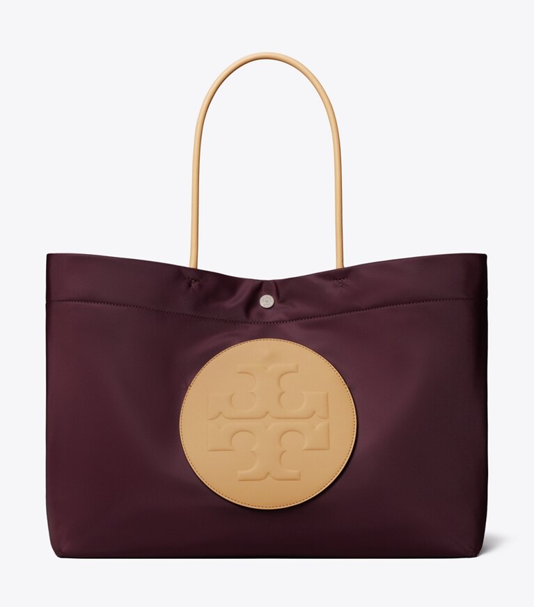 Tory Burch designer cabas Cabas réversible Ella Twist dans Dark Carmine de face
