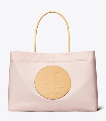 Tory Burch designer cabas Cabas réversible Ella Twist dans Rose de face