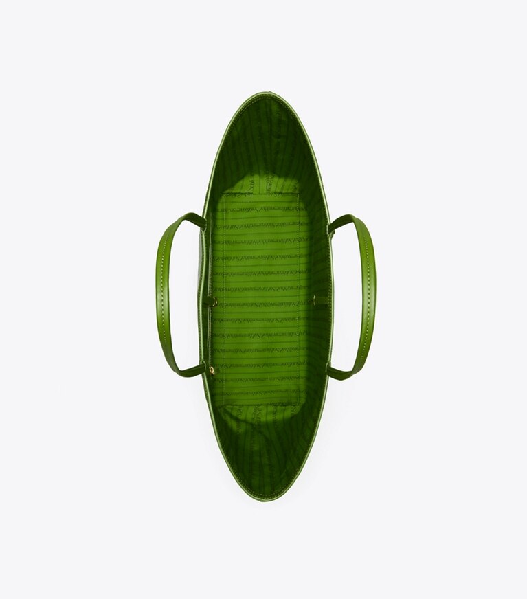 Tory Burch designer cabas Cabas Racer in Green Printed dessus