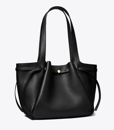 Tory Burch designer cabas Cabas Romy in Black angle