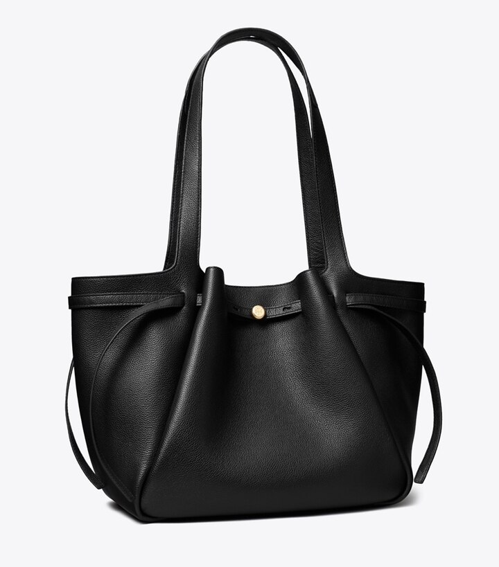 Tory Burch designer cabas Cabas Romy in Black angle