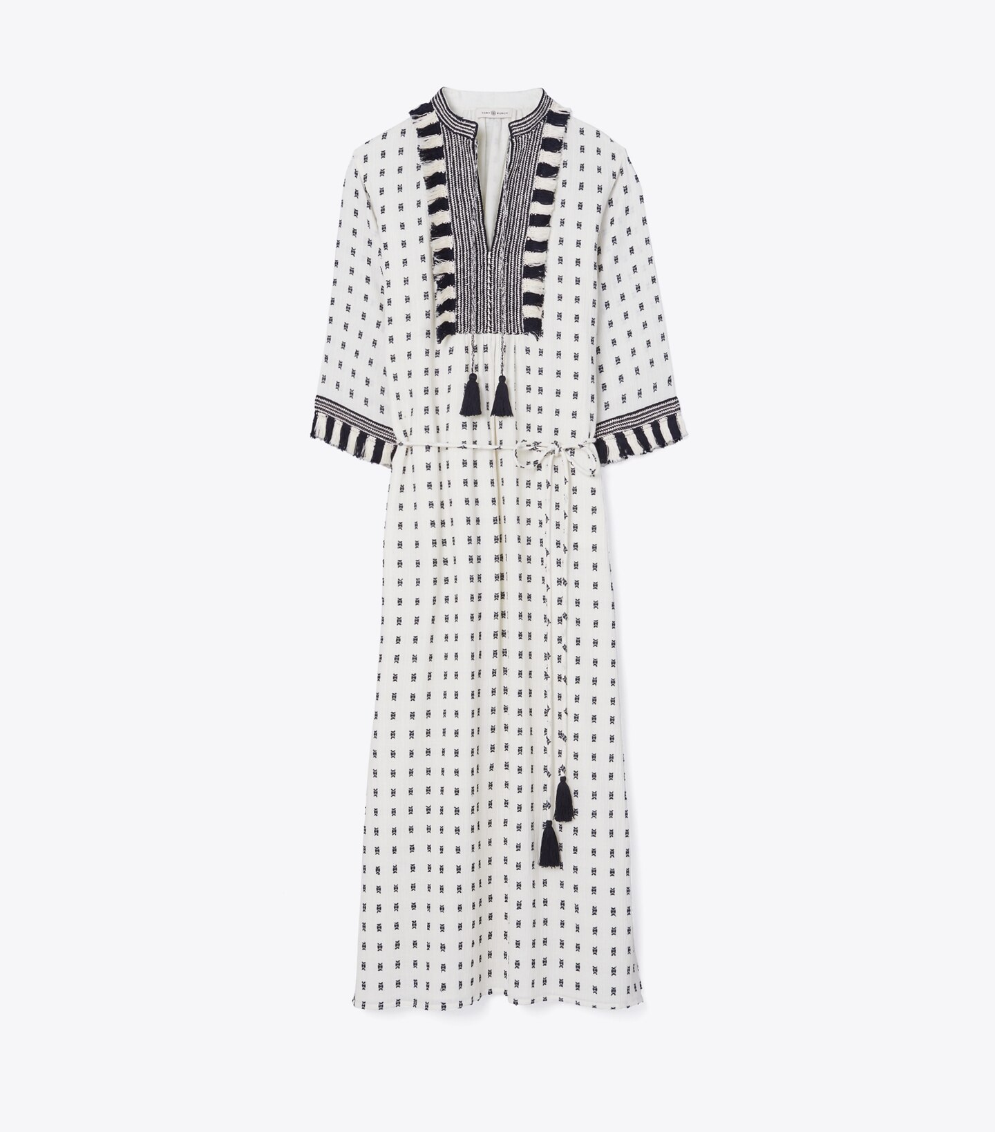 Caftan with Sweater Tassels